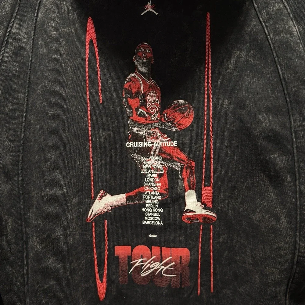 Size XL - Air Jordan Flight Heritage Fleece Pullover Hoodie Black DJ0208-010